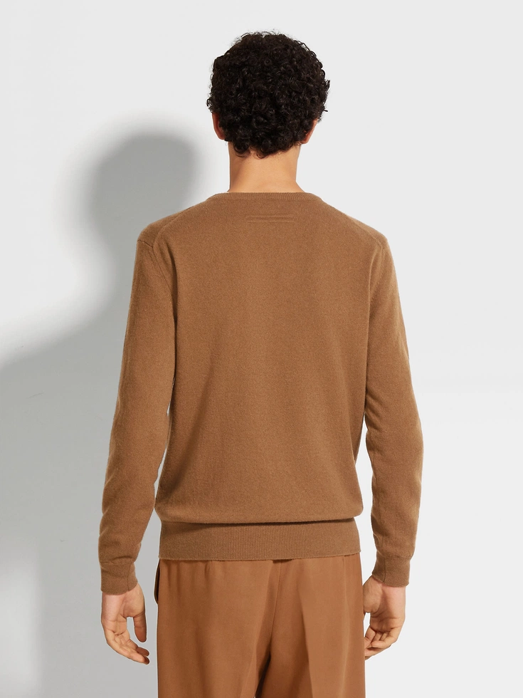 Dark Foliage Mélange Oasi Cashmere Crewneck Dark Foliage Mélange Oasi Cashmere Crewneck