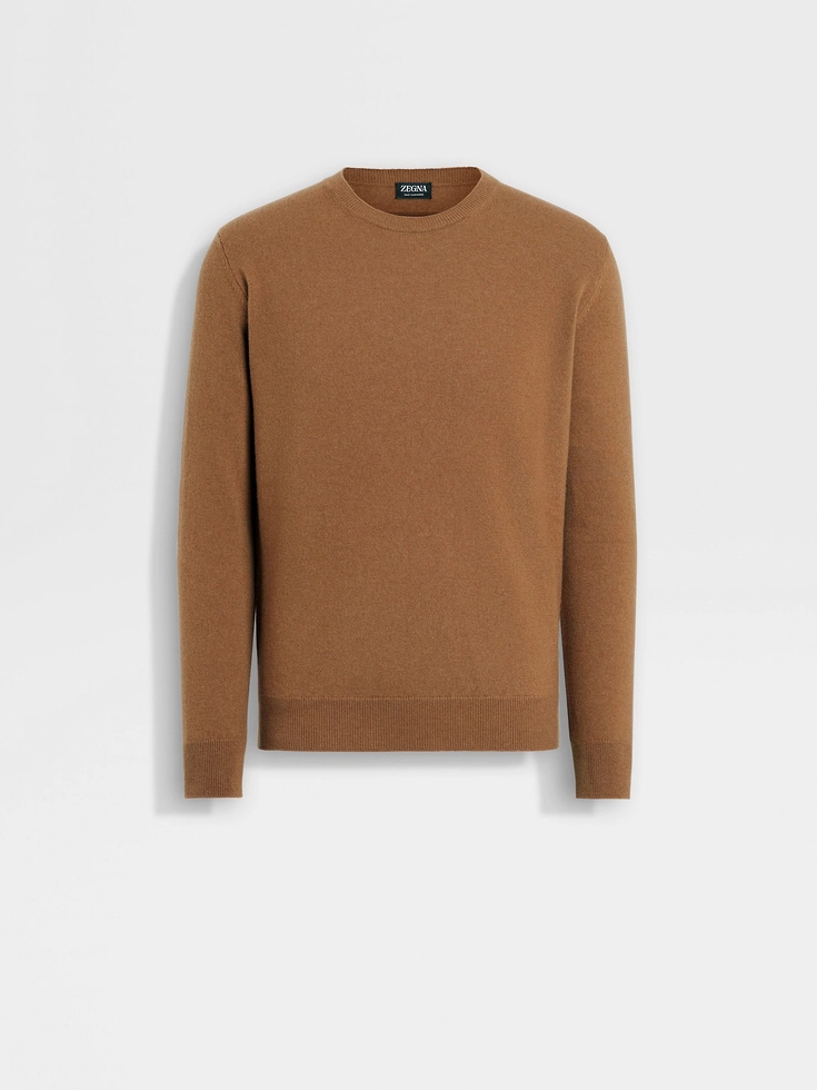 Dark Foliage Mélange Oasi Cashmere Crewneck