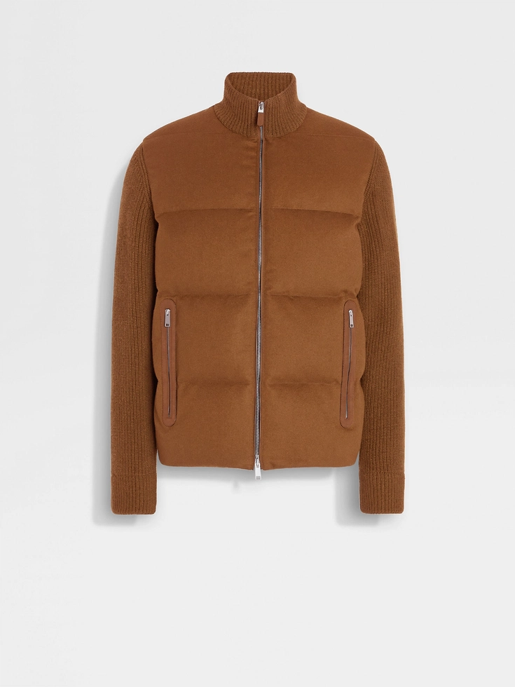 Dark Foliage Oasi Cashmere Full Zip Blouson