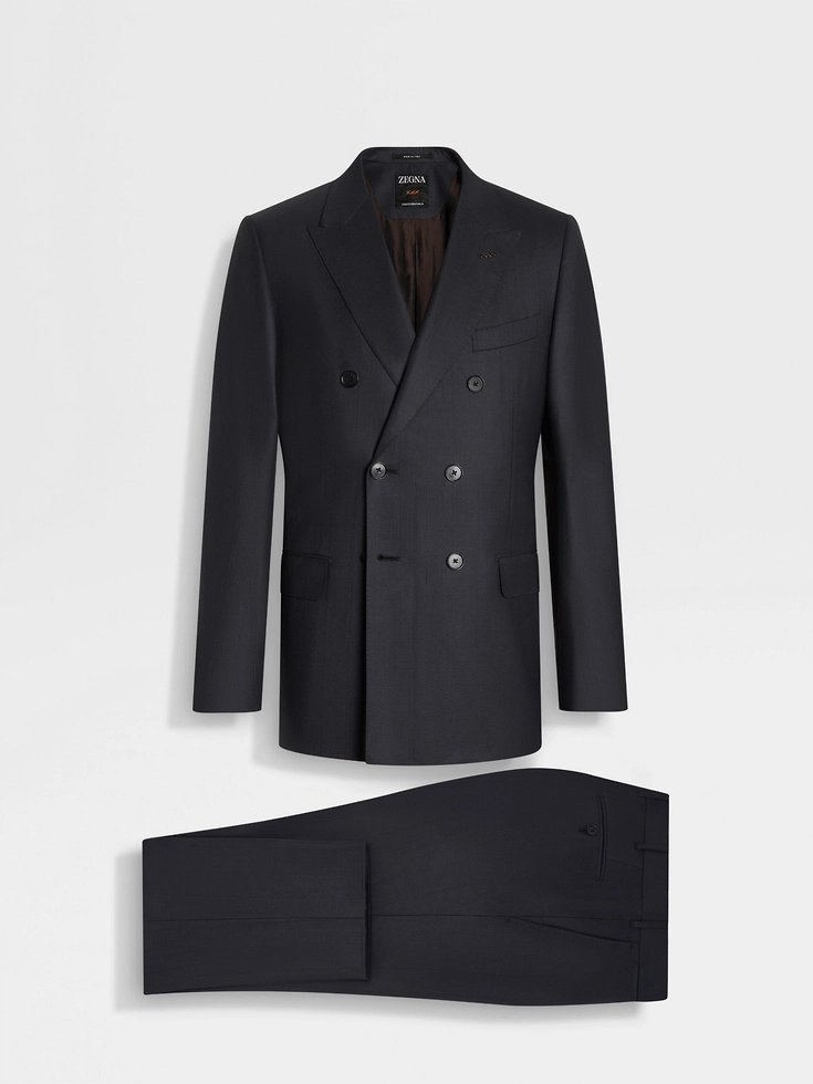 Dark Grey Centoventimila Wool Suit