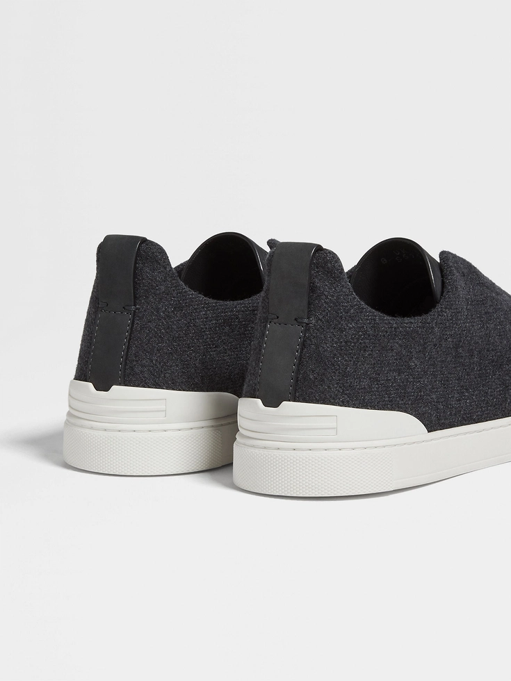 Dark Grey Oasi Cashmere Triple Stitch™ Sneakers
