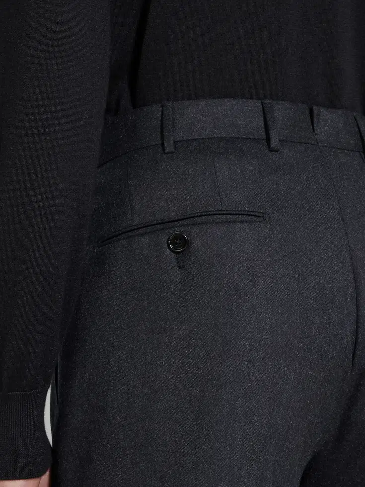 Dark Grey Wool Pants