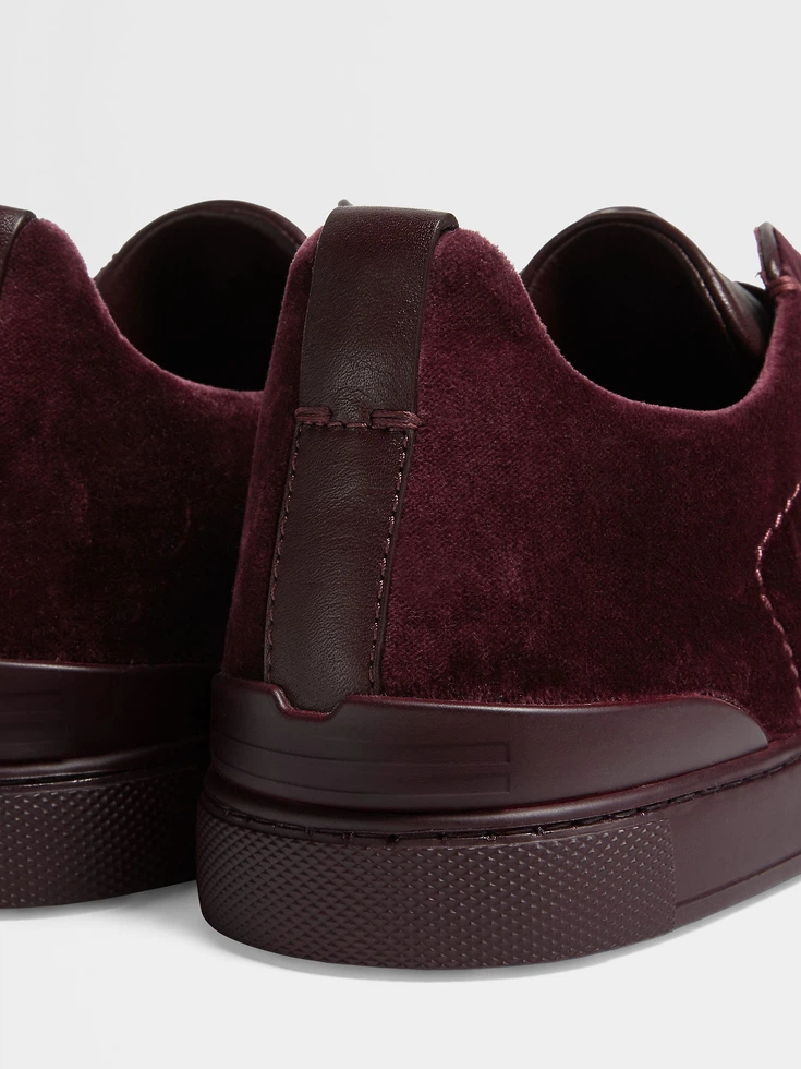 Dark Purple Velvet Triple Stitch™ Sneakers