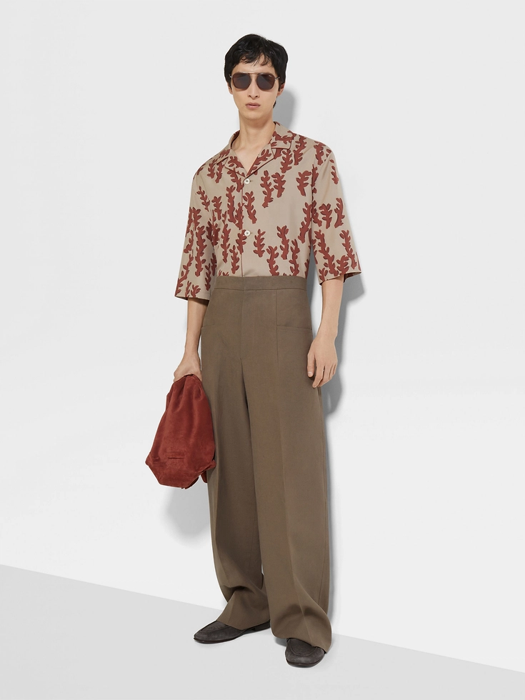 Dark Taupe Oasi Lino Pants Dark Taupe Oasi Lino Pants