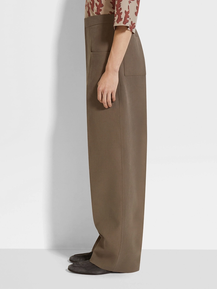 Dark Taupe Oasi Lino Pants Dark Taupe Oasi Lino Pants