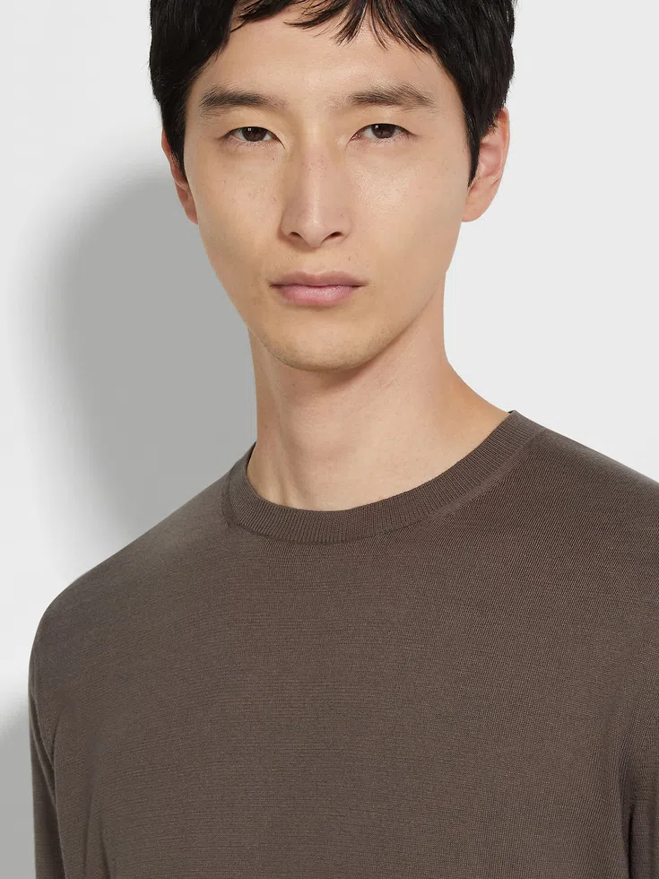 Dark Taupe Premium Cotton T-shirt