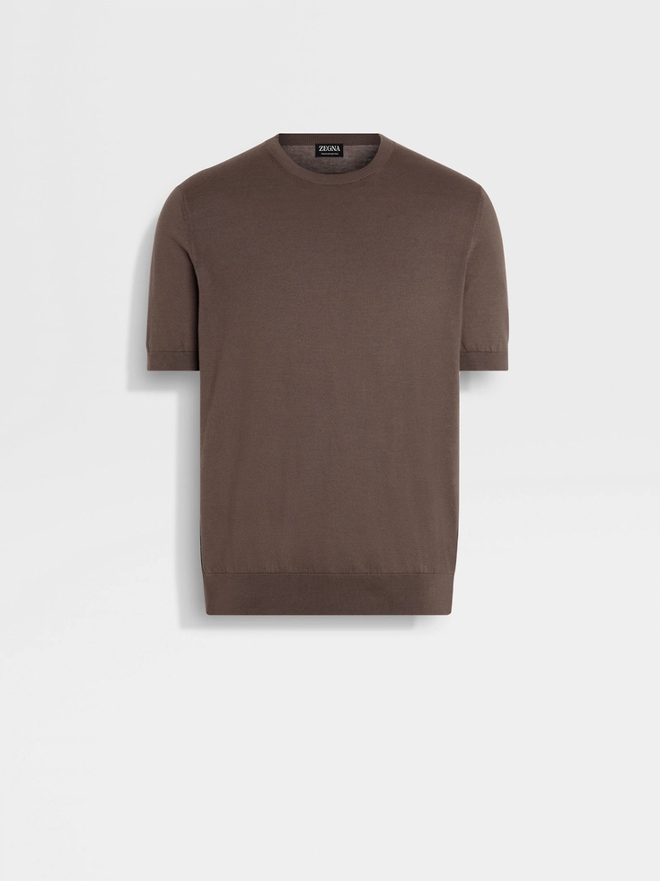 Dark Taupe Premium Cotton T-shirt