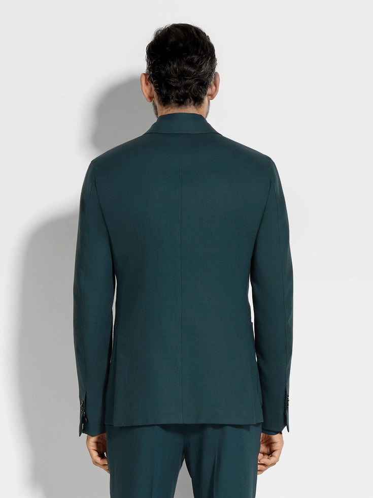 Dark Teal Blue Oasi Lino Shirt Jacket Dark Teal Blue Oasi Lino Shirt Jacket