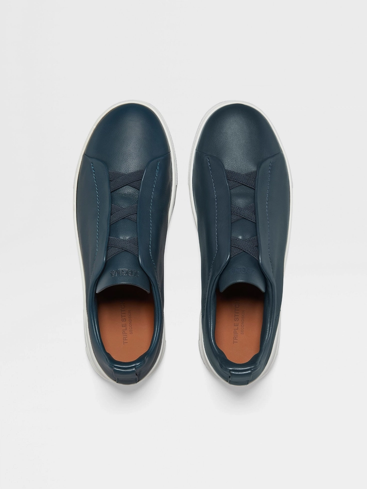 Dark Teal Blue Triple Stitch™ SECONDSKIN Sneakers Dark Teal Blue Triple Stitch™ SECONDSKIN Sneakers