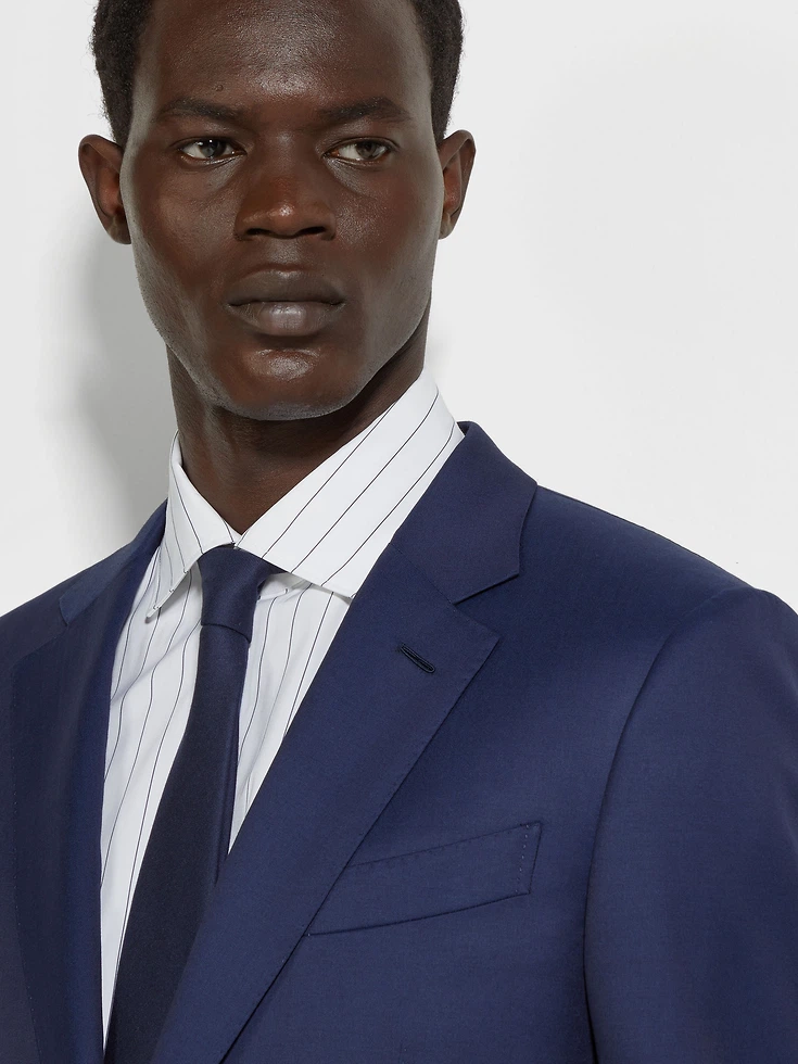 Electric Blue Centoventimila Wool Suit Electric Blue Centoventimila Wool Suit