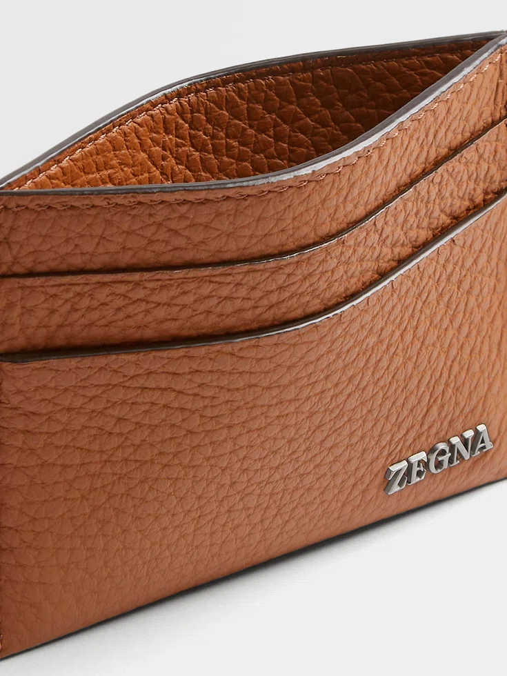 Foliage Deerskin Card Case