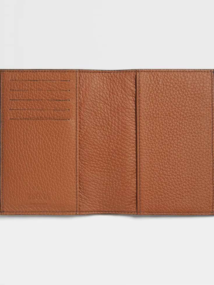Foliage Deerskin Passport Case