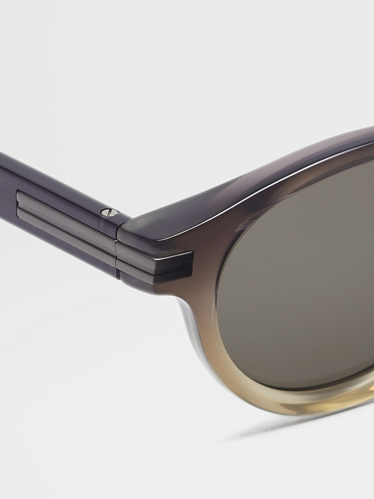 Gradient Grey Acetate Sunglasses