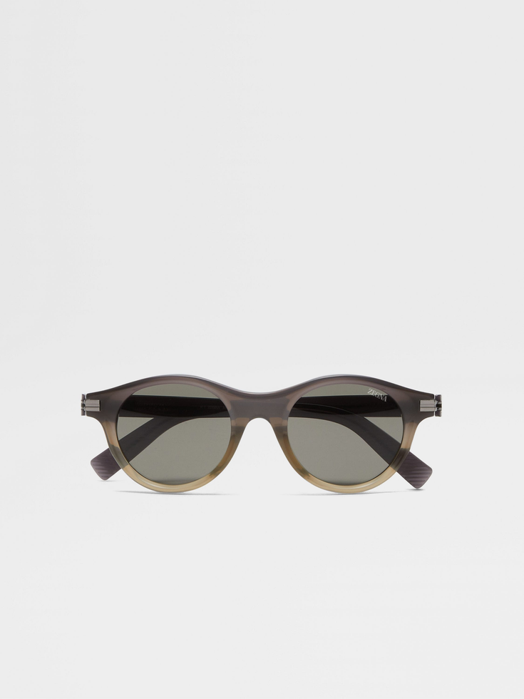 Gradient Grey Acetate Sunglasses