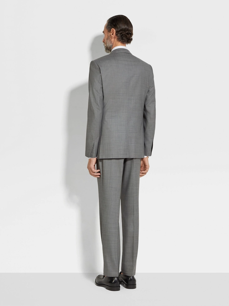Grey Centoventimila Wool Suit Grey Centoventimila Wool Suit