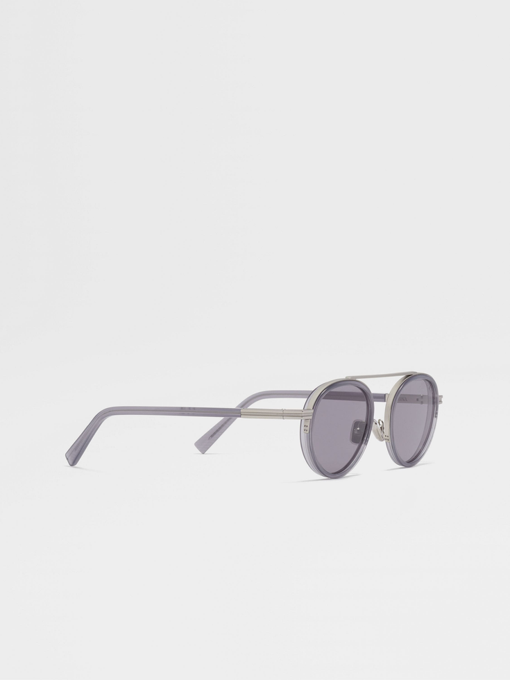 Grey Orizzonte II Acetate and Metal Sunglasses Grey Orizzonte II Acetate and Metal Sunglasses