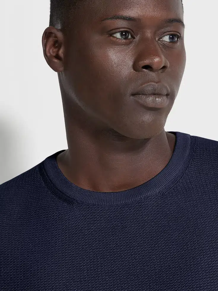 Ink Blue Premium Cotton Crewneck