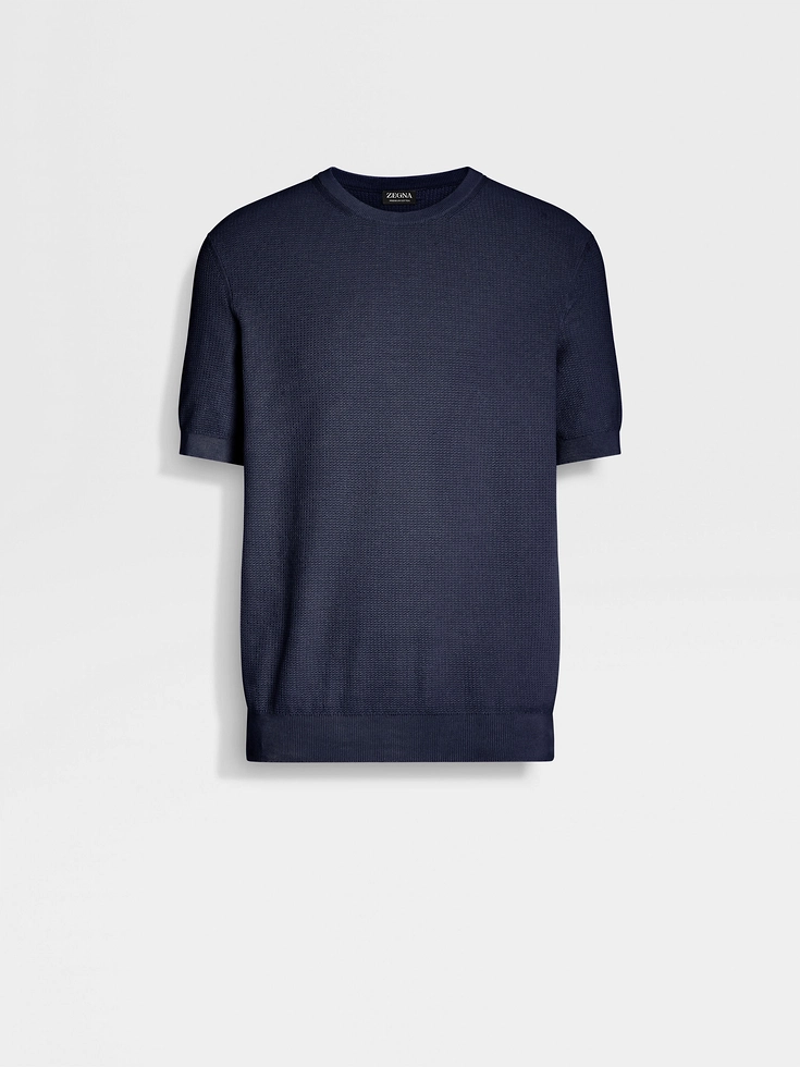 Ink Blue Premium Cotton Crewneck