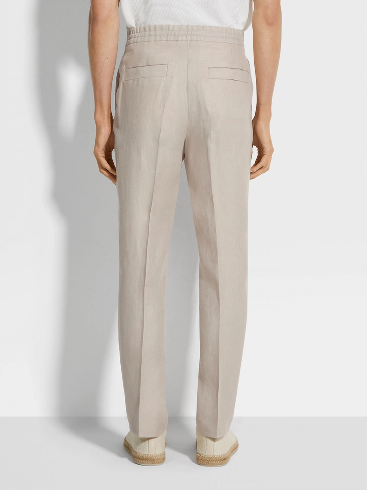 Light Beige Oasi Lino Pants Light Beige Oasi Lino Pants