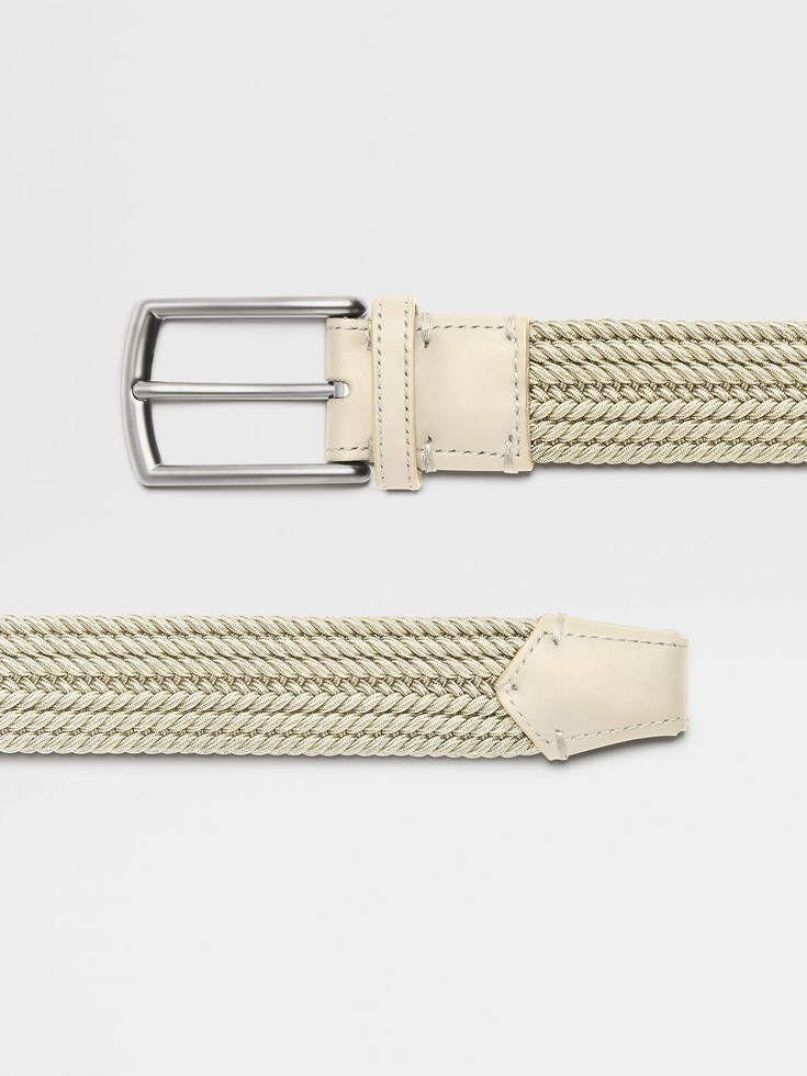 Light Beige Rayon Belt