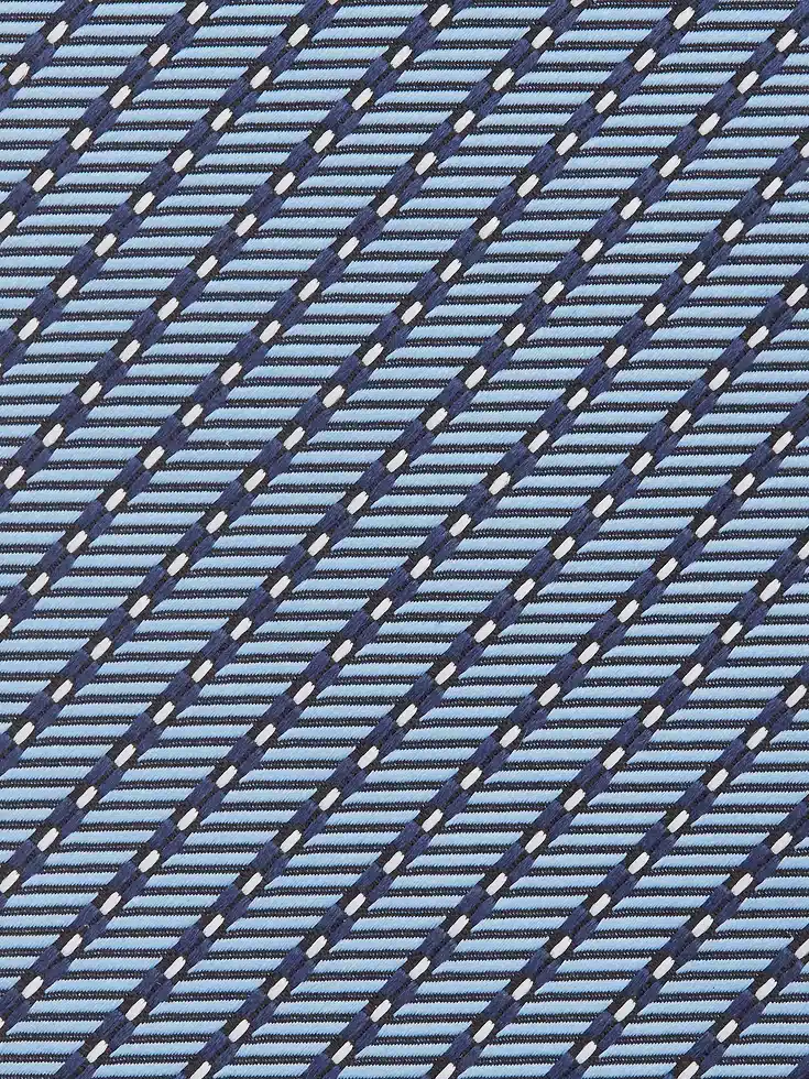 Light Blue CINQUE PIEGHE Silk Tie