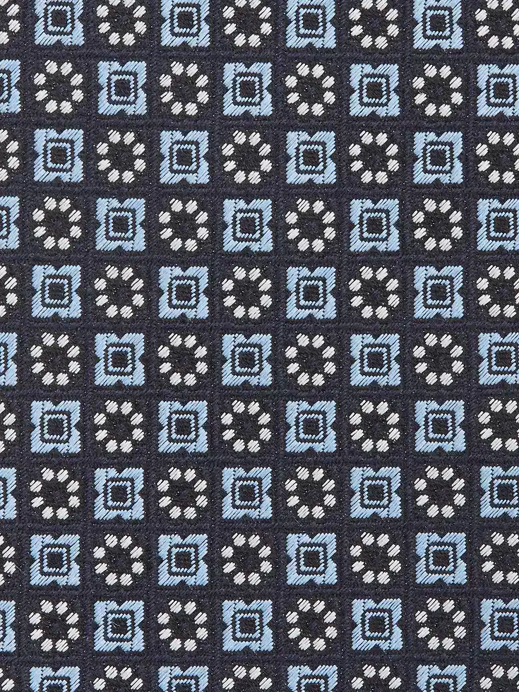 Light Blue CINQUE PIEGHE Silk Tie