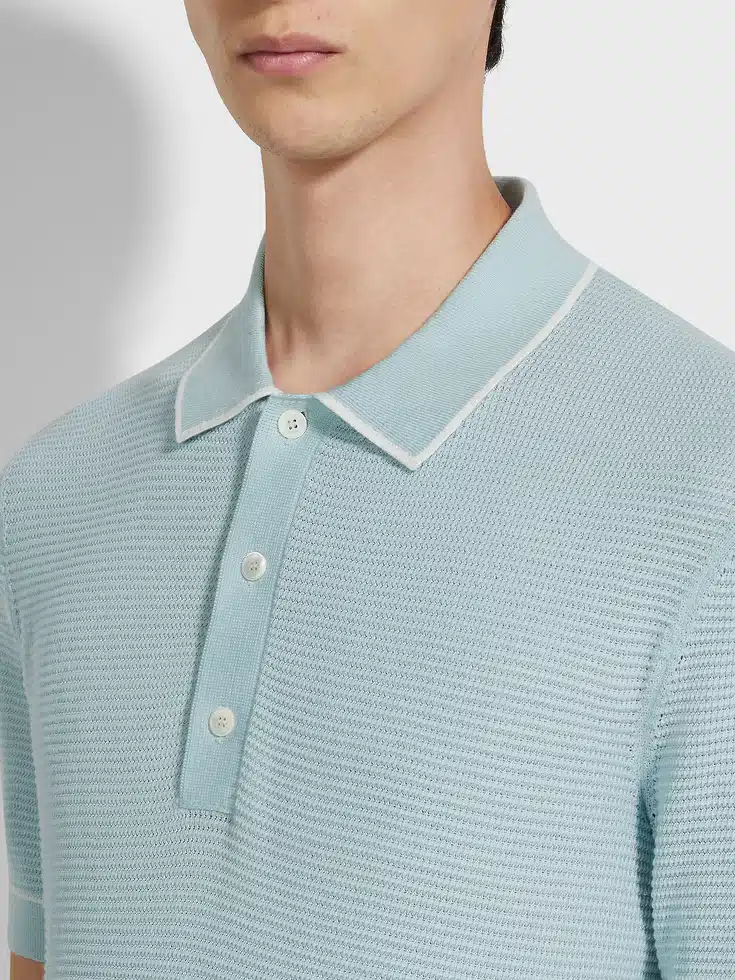 Light Blue Premium Cotton Polo Shirt Light Blue Premium Cotton Polo Shirt