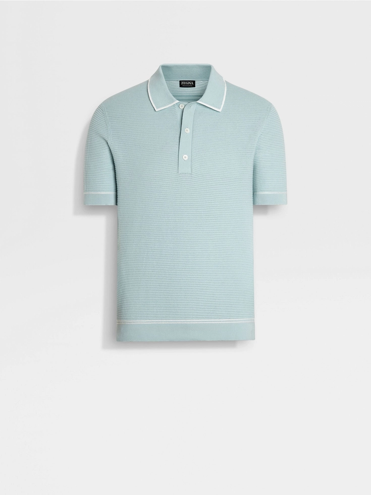 Light Blue Premium Cotton Polo Shirt Light Blue Premium Cotton Polo Shirt