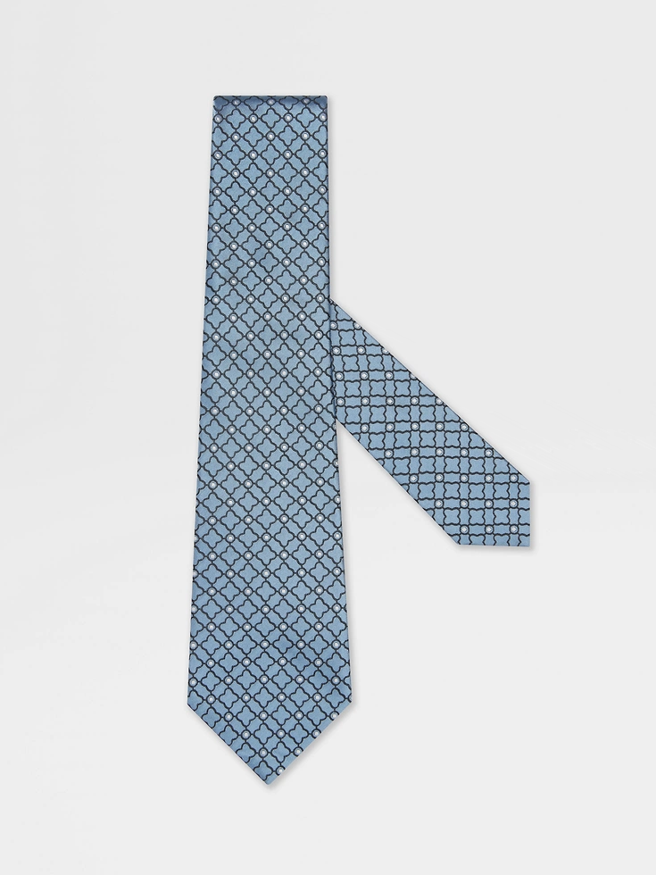 Light Blue Silk Tie