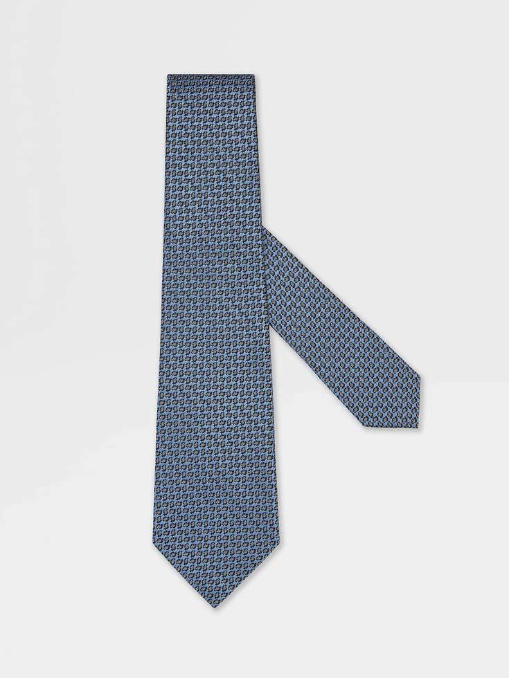 Light Blue Silk Tie