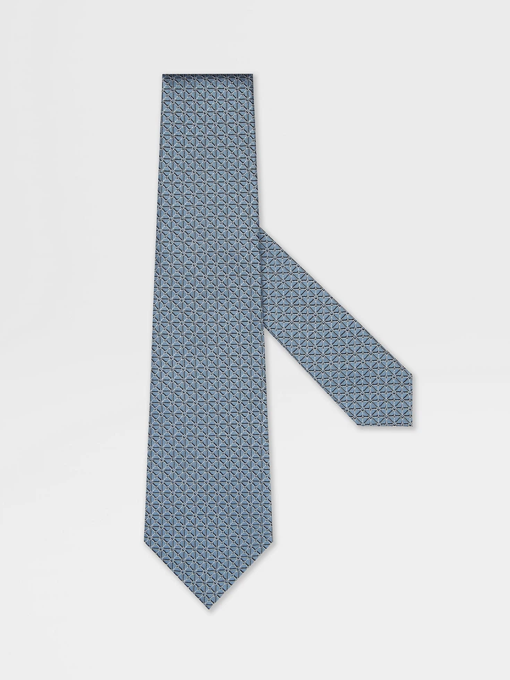 Light Blue Silk Tie