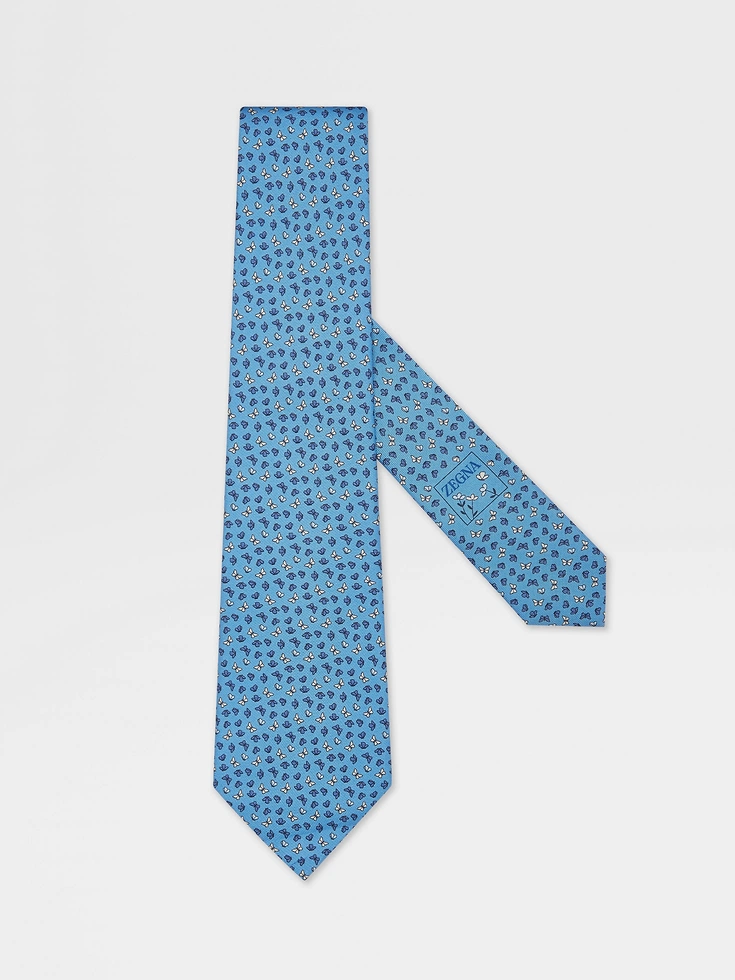 Light Blue Silk Tie