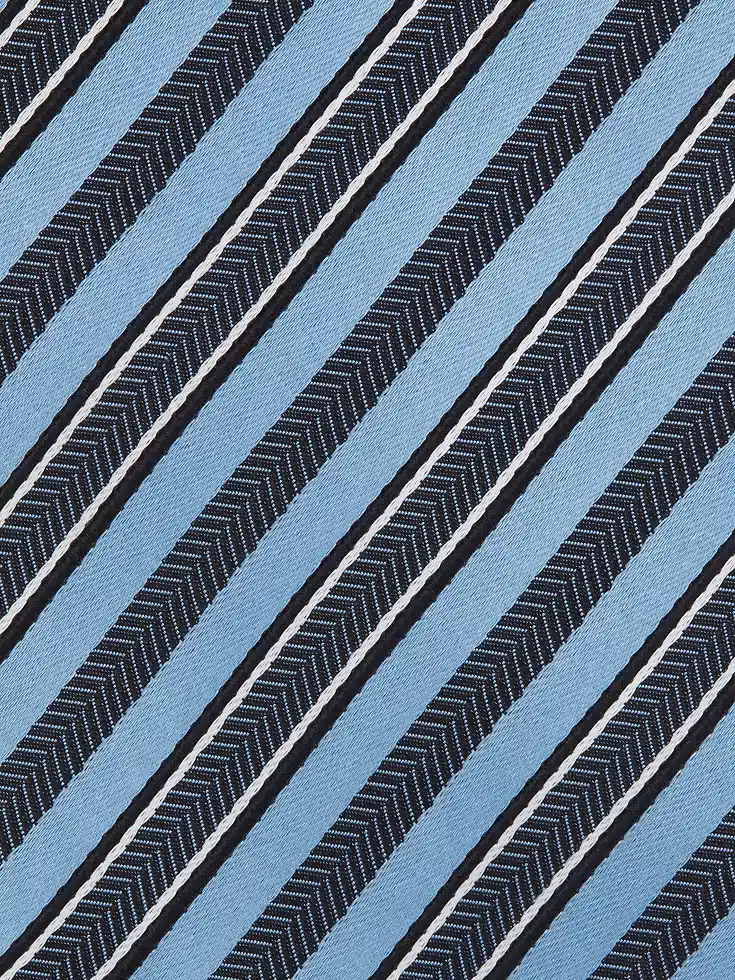 Light Blue Silk and Cotton Tie