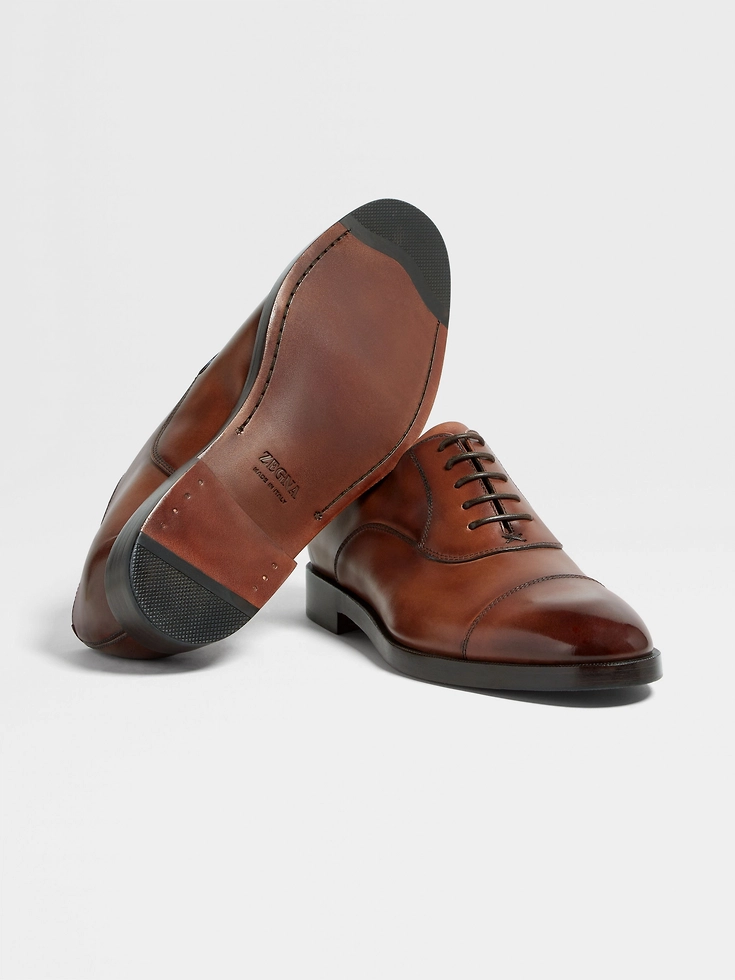 Light Brown Leather Torino Oxford Shoes