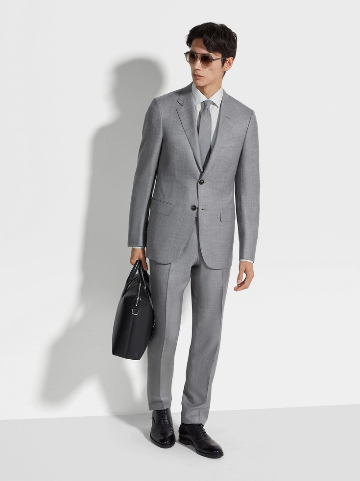 Light Grey Oasi Cashmere Suit
