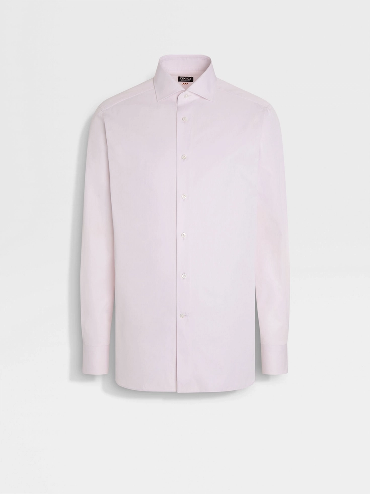 Light Pink Micro-striped Centoventimila Cotton Shirt