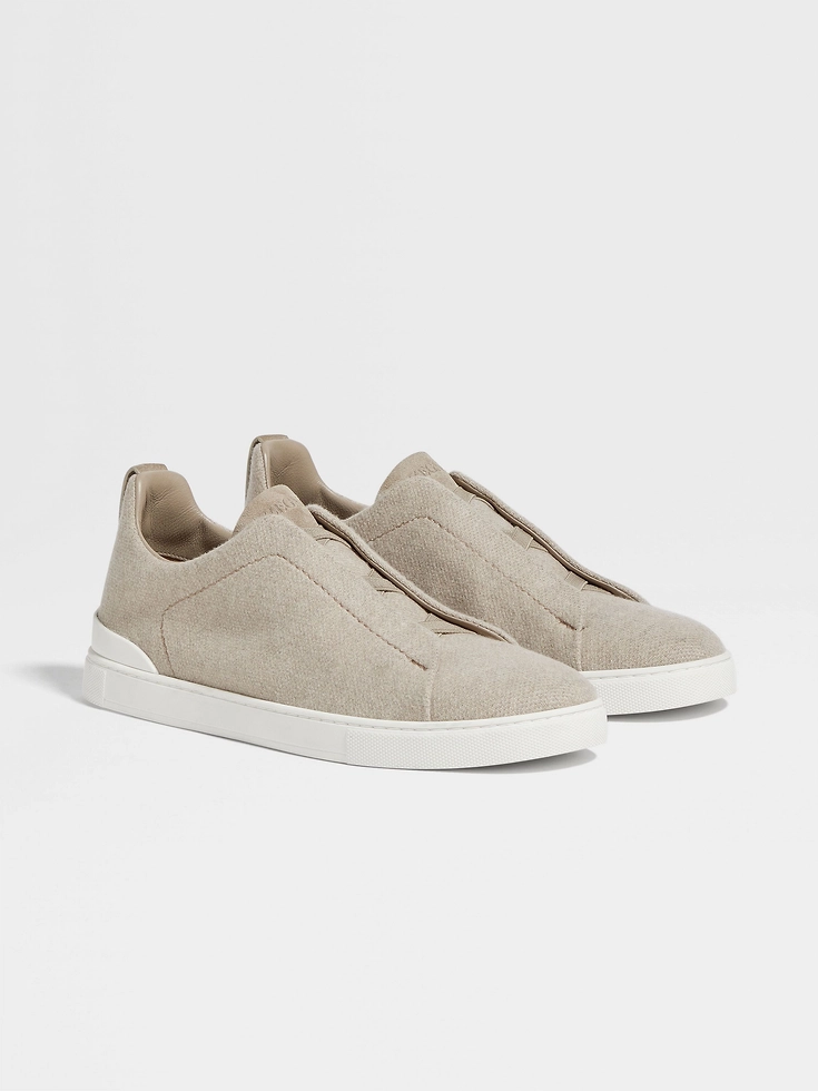 Light Taupe Oasi Cashmere Triple Stitch™ Sneakers