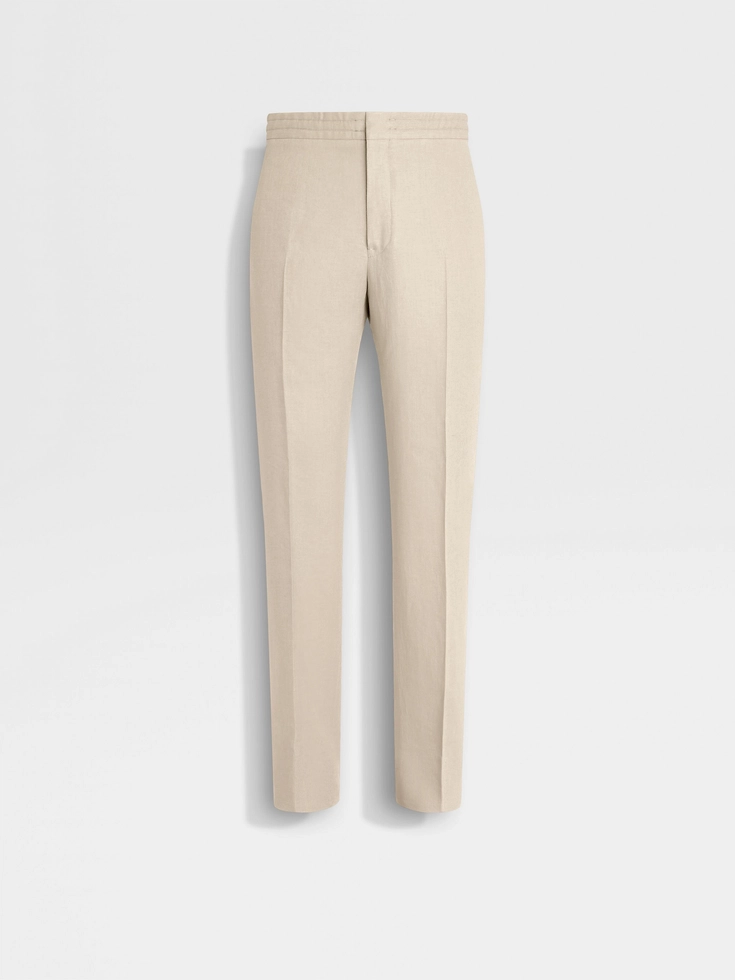 Light Taupe Oasi Lino Pants Light Taupe Oasi Lino Pants