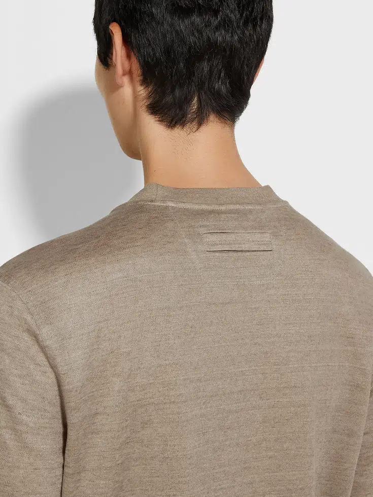Light Taupe Oasi Lino T-shirt