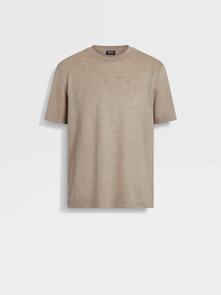 Light Taupe Oasi Lino T-shirt