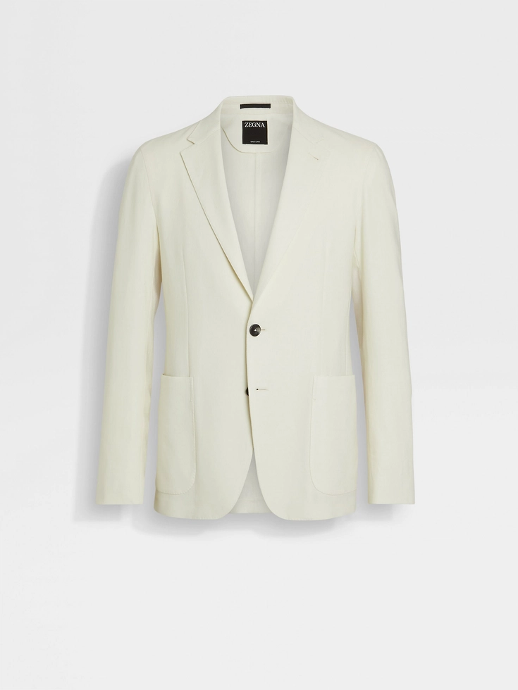 Light Yellow Oasi Lino Shirt Jacket