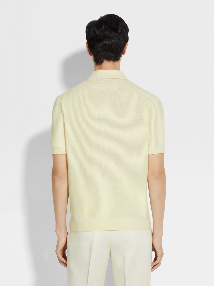 Light Yellow Premium Cotton Polo Shirt Light Yellow Premium Cotton Polo Shirt