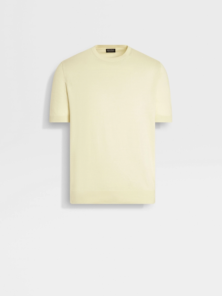 Light Yellow Premium Cotton T-shirt Light Yellow Premium Cotton T-shirt