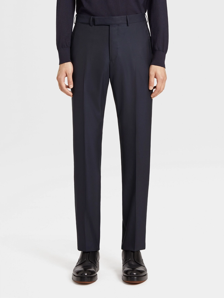 Navy Blue 15milmil15 Wool Pants