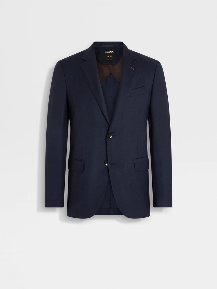 Navy Blue Cashmere Jacket