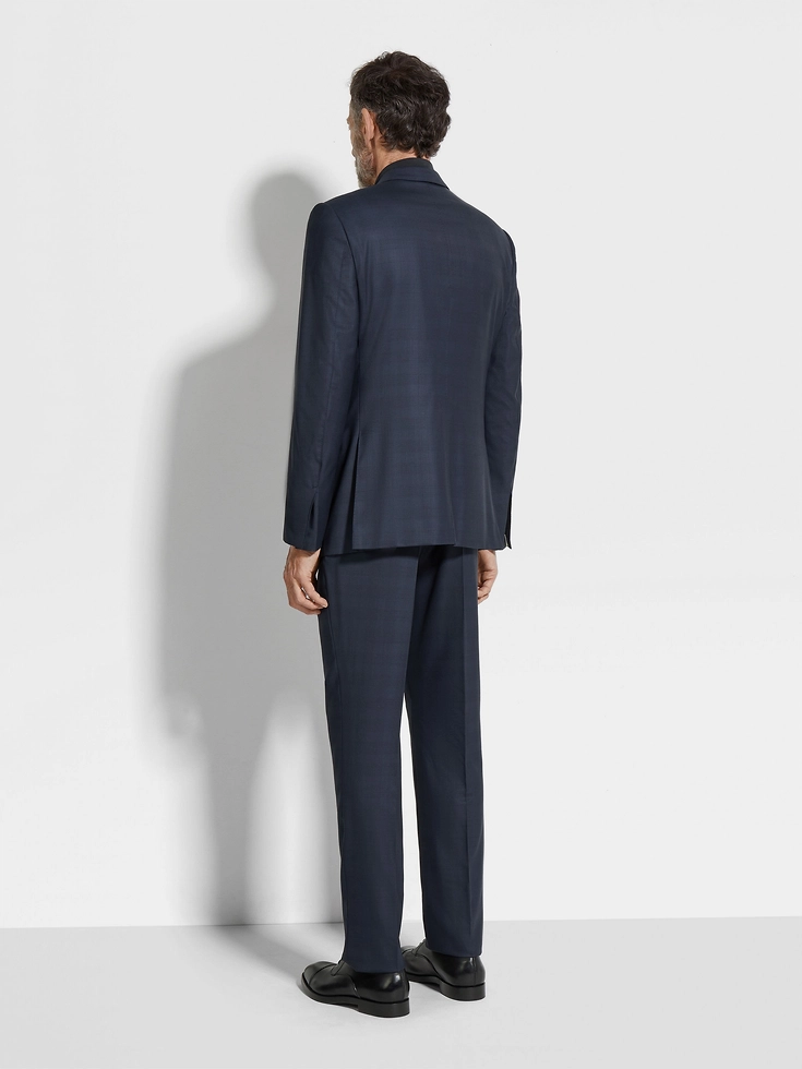 Navy Blue Centoventimila Wool Suit Navy Blue Centoventimila Wool Suit