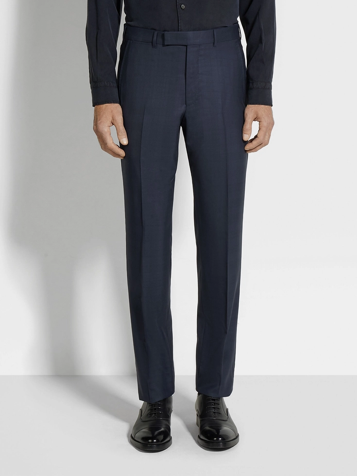 Navy Blue Centoventimila Wool Suit Navy Blue Centoventimila Wool Suit