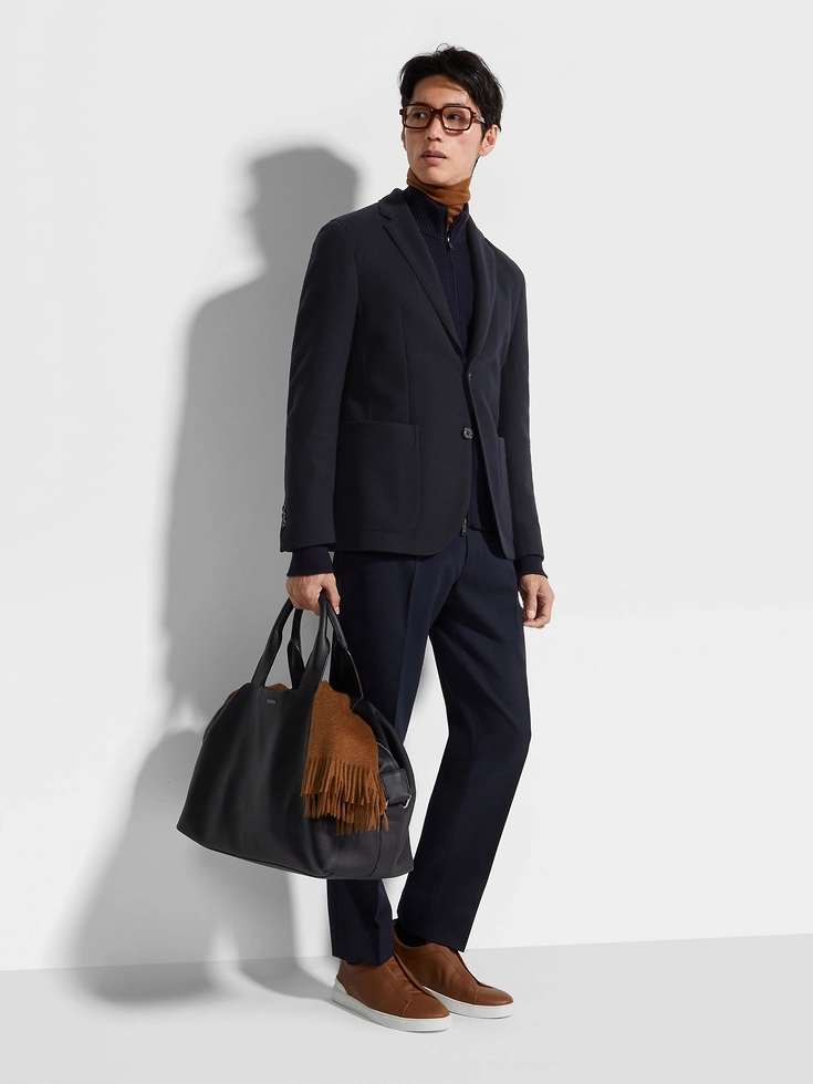 Navy Blue High Performance™ Jersey Jacket