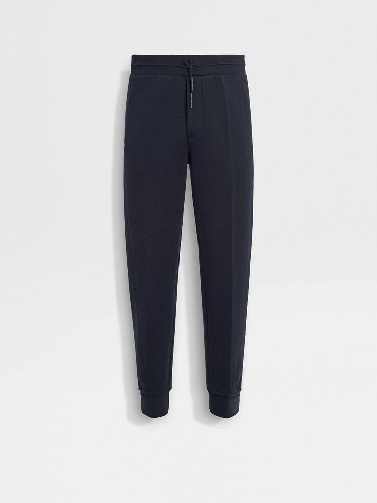 Navy Blue High Performance™ Wool Blend Joggers