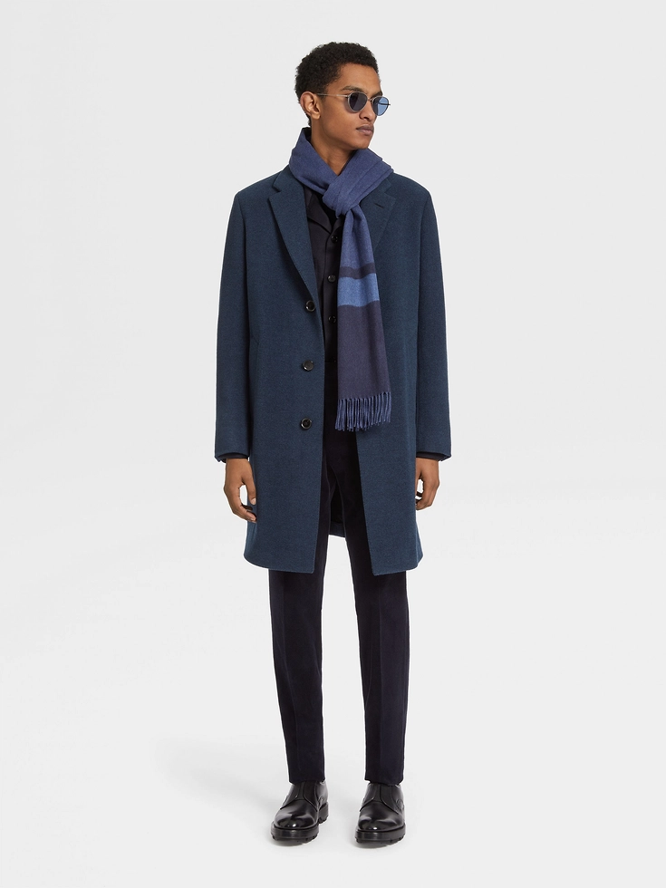 Navy Blue Mélange Oasi Cashmere Crewneck Navy Blue Mélange Oasi Cashmere Crewneck